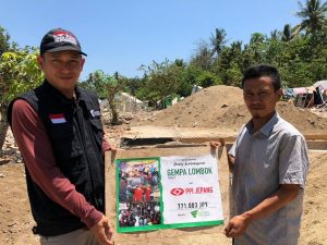 penggalangan dana peduli gempa lombok
